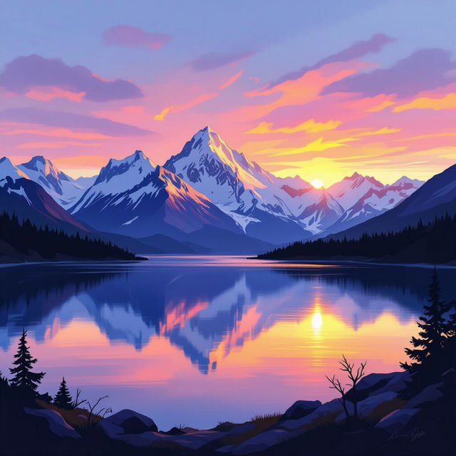 Mountain Wall Art - Stunning AI Creations gallery