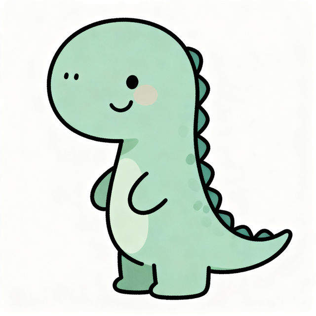 Simple Dino Drawing gallery