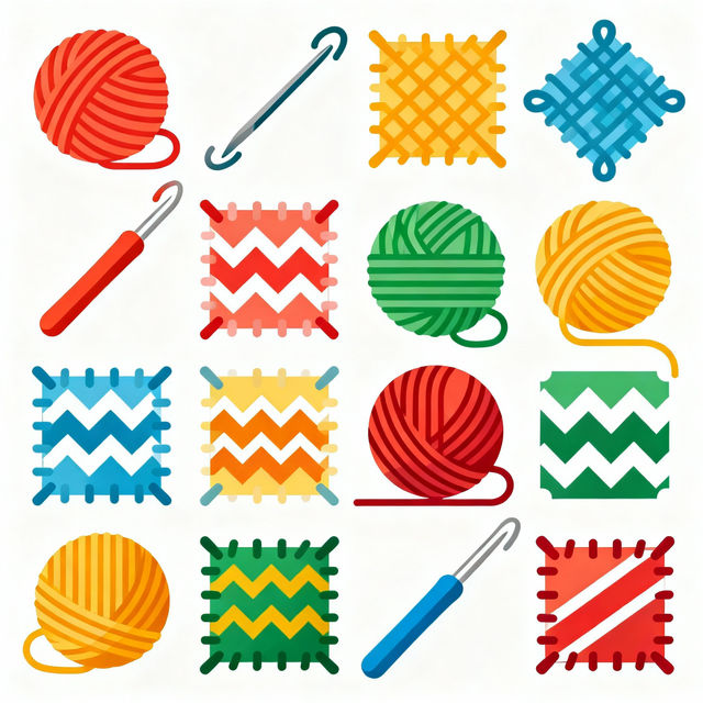 Crochet Clip Art - Made With AI gallery
