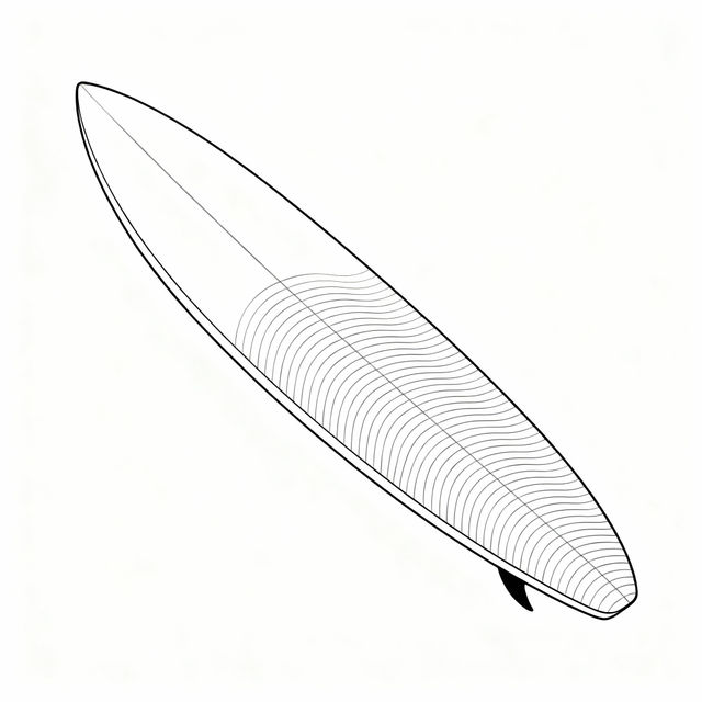 Surfboard Drawing Easy - Made With AI gallery