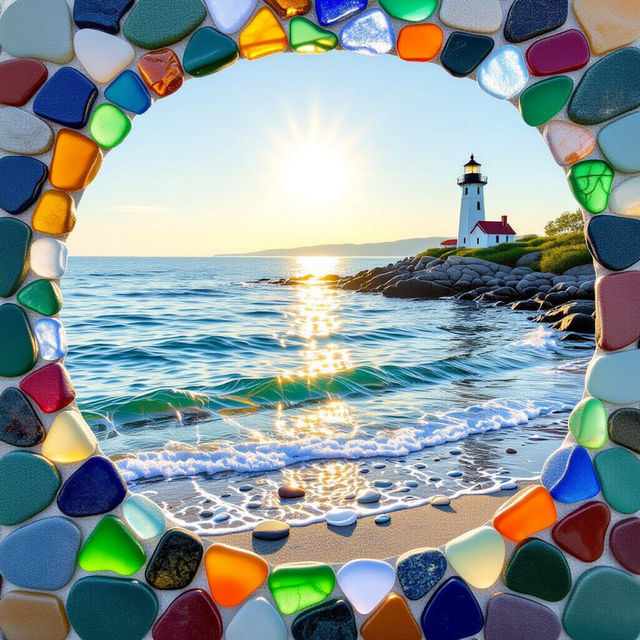 Sea Glass Art Ideas gallery