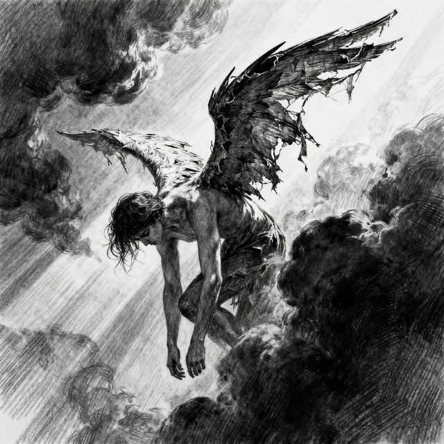Fallen Angel Drawings - AI Generated Art gallery