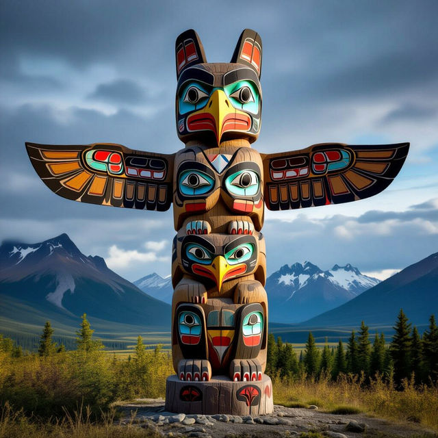 Totem Pole Art - Created With AI gallery