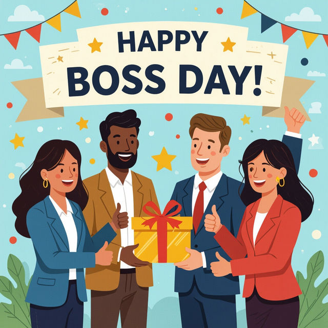 Happy Boss Day Images - Created with AI gallery
