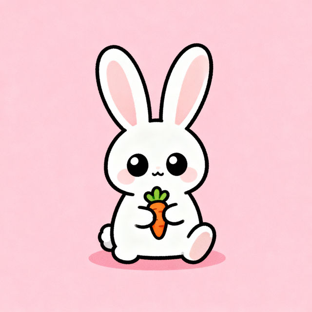 Easy Kawaii Cute Bunny Drawings gallery