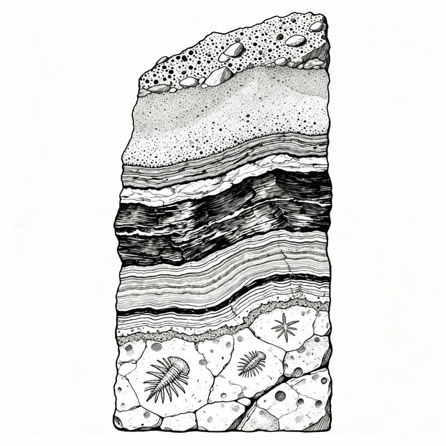 Sedimentary Rocks Drawing gallery