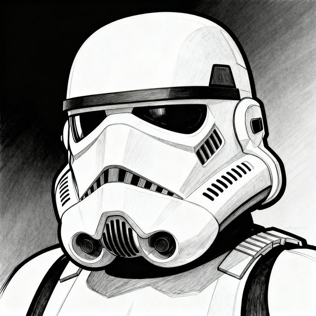 Stormtrooper Helmet Drawings gallery