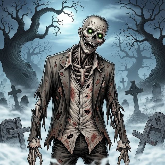 Create a Zombie Drawing With AI gallery