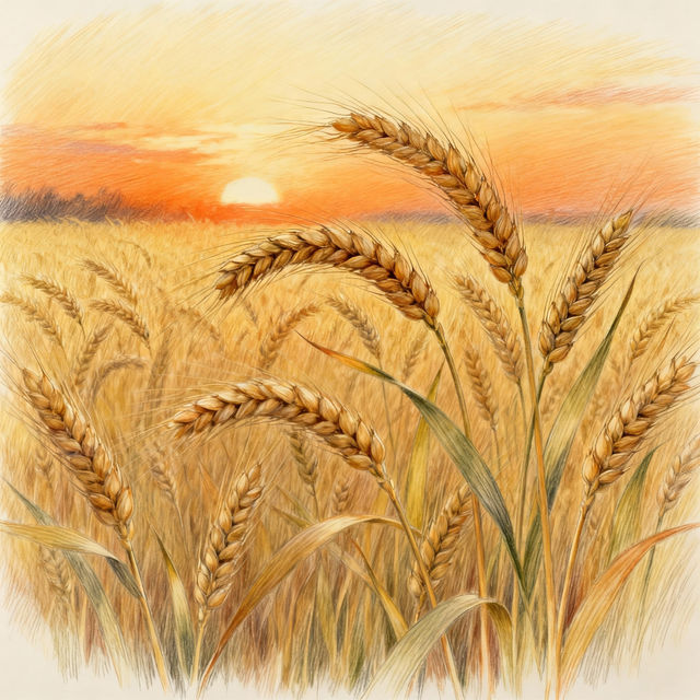 Drawing Of Wheat - Made With AI gallery