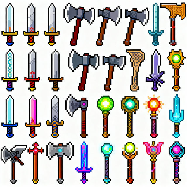 Pixel Art Weapons gallery