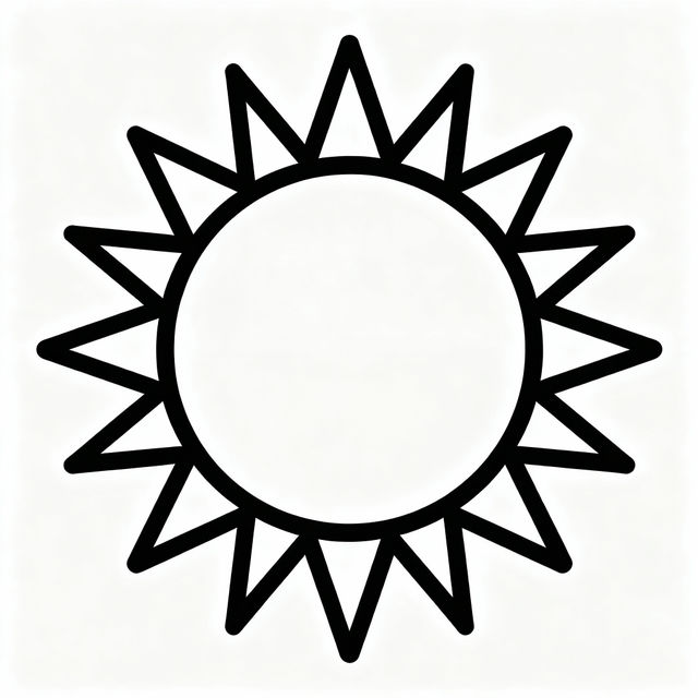 Sun Clip Art Black And White gallery