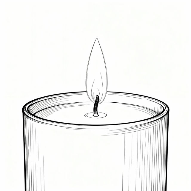 Easy Candle Drawing gallery