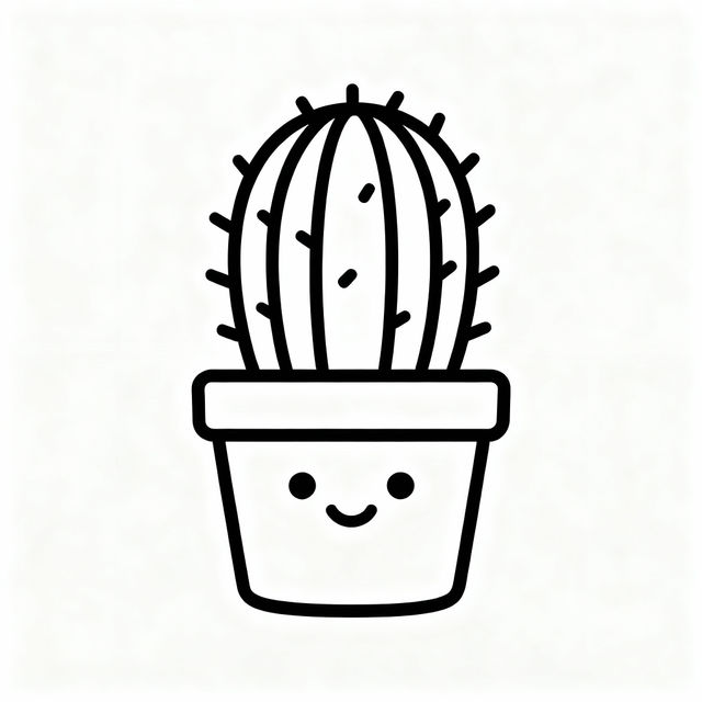Easy Cactus Drawings gallery