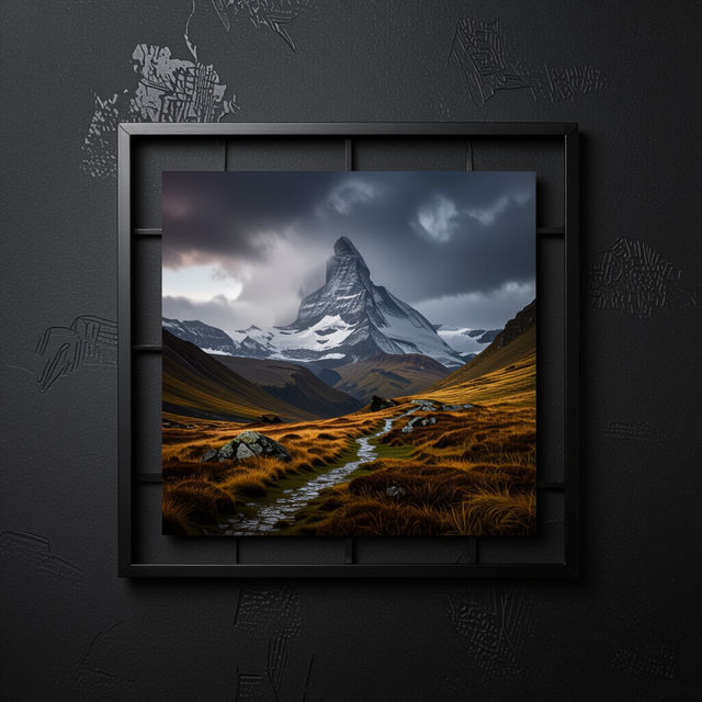 Black Metal Picture Frames - AI Generated gallery