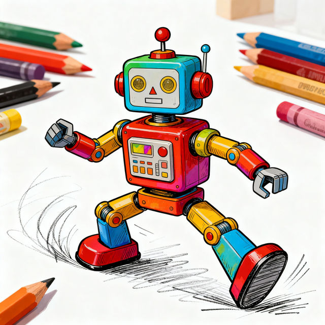 Drawing Robot Toy Art gallery