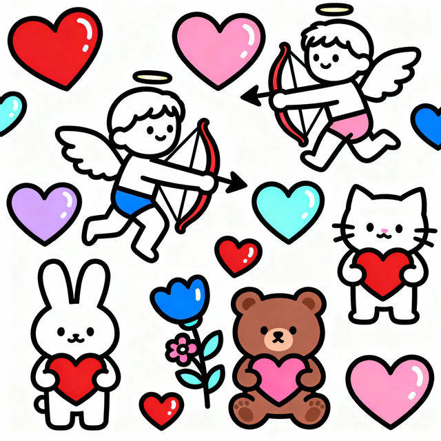Valentine Pictures To Color gallery