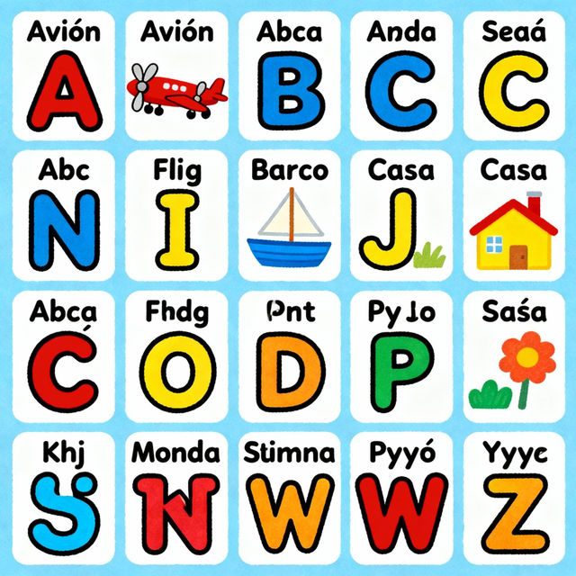 Spanish Alphabet With Pictures gallery
