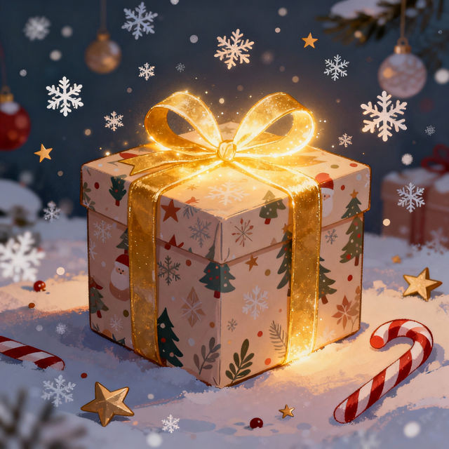 Christmas Present Drawings - Made With AI gallery
