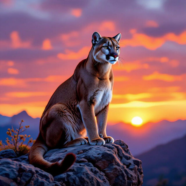 Pictures of Cougars - AI Generated gallery