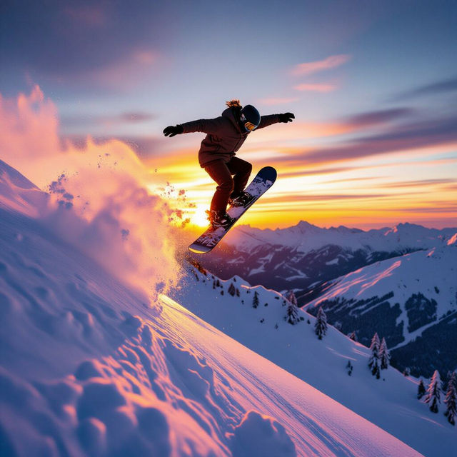 Snowboarding Pictures - Made With AI gallery