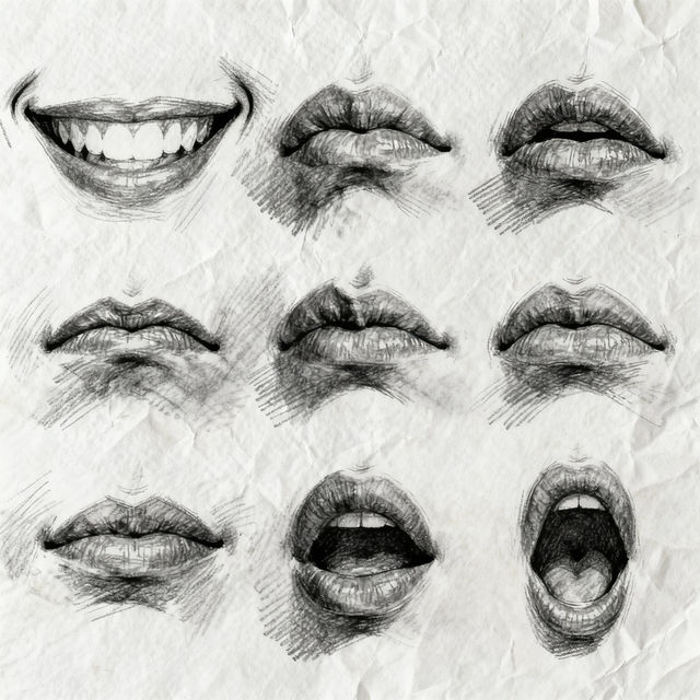 Drawing A Mouth - AI Art gallery