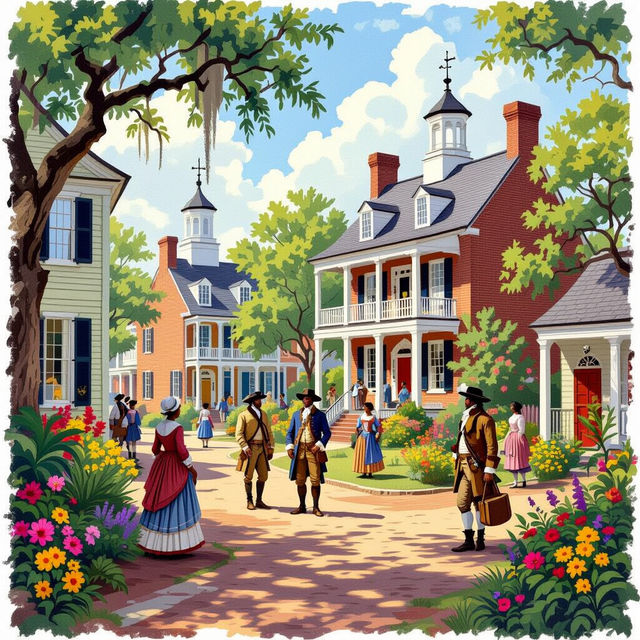 Southern Colonies Pictures - AI Generated gallery