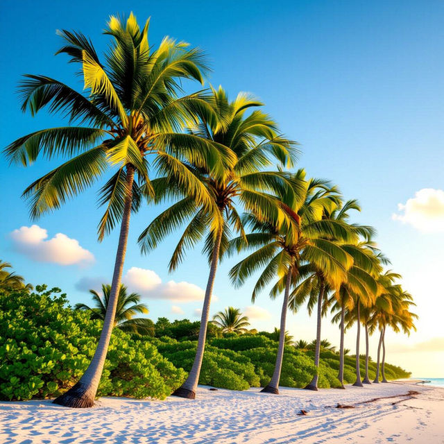 Palm Trees Wallpaper - AI Generated gallery