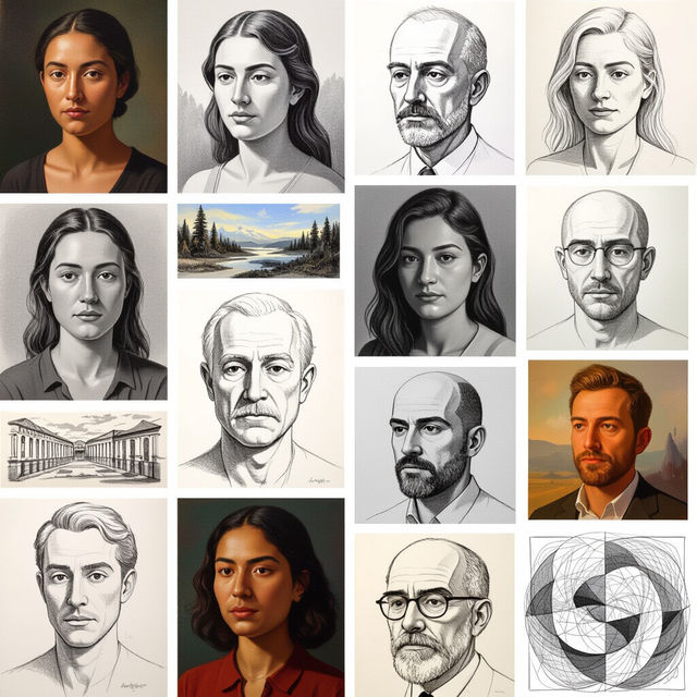 Graduate Drawings - Created with AI gallery