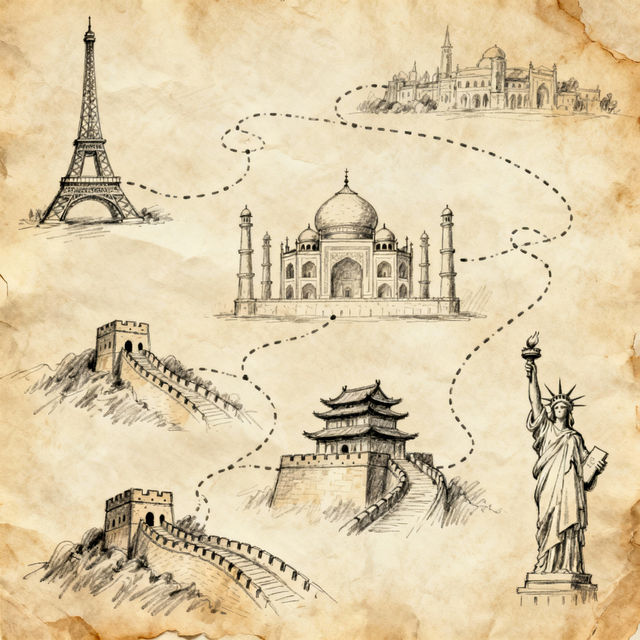 Traveling Drawings - Create Your Own gallery