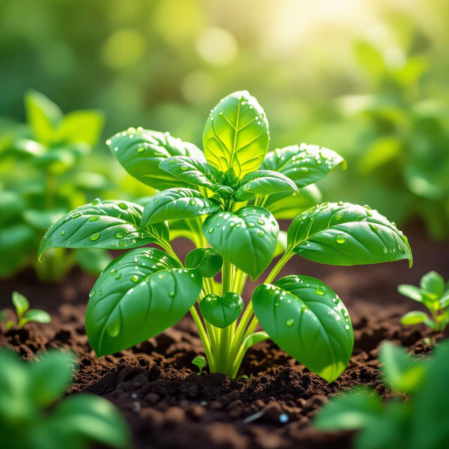 Spinach Plant Images - Created With AI gallery