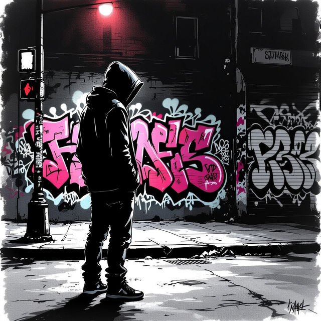 Hood Gangster Drawings - AI Generated Art gallery