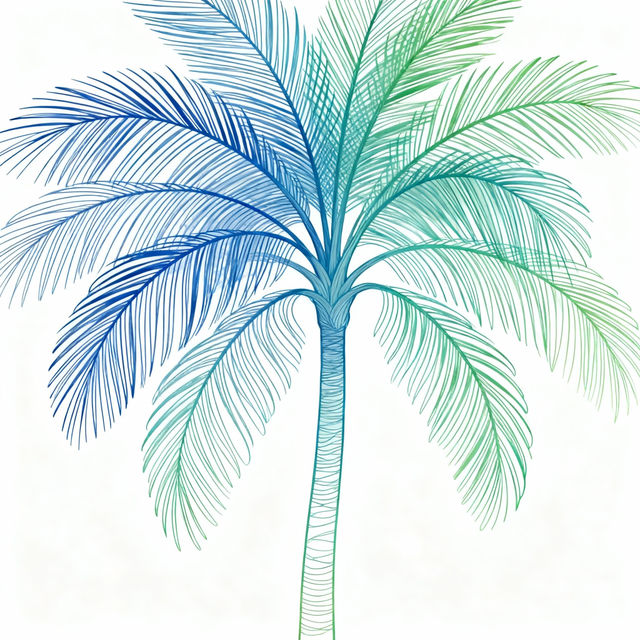 Easy Palm Tree Drawings gallery