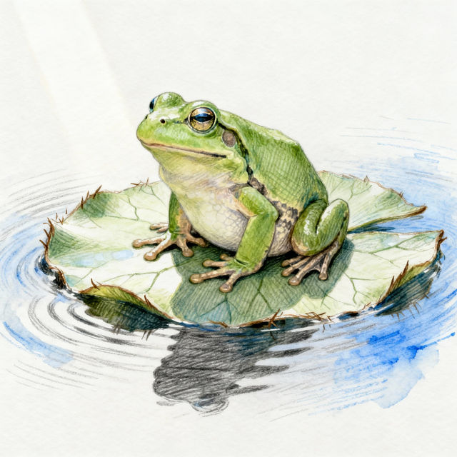Frog Sketches - Made With AI gallery