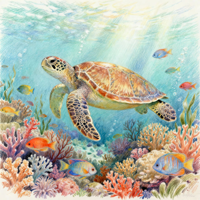 Turtle Drawings - AI Generated Art gallery