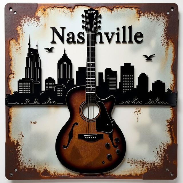 Nashville Metal Art - AI Generated gallery