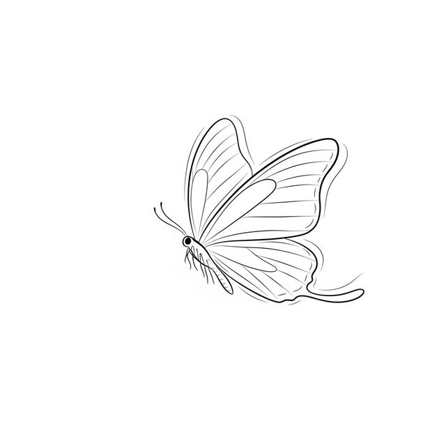 Simple Butterfly Drawings Gallery gallery