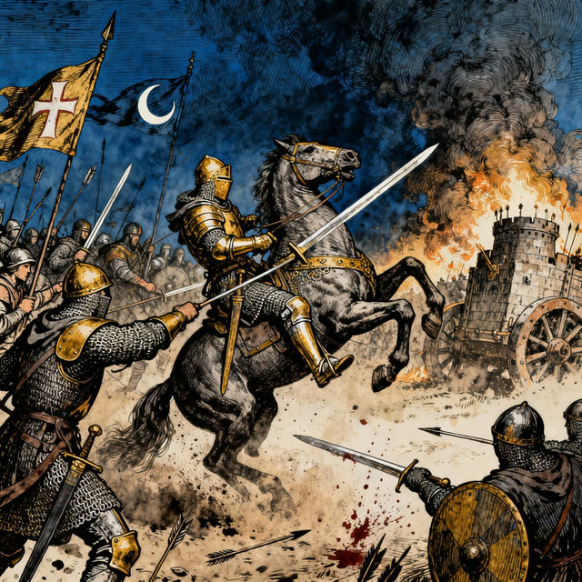 Crusades Drawings - AI Generated Art gallery