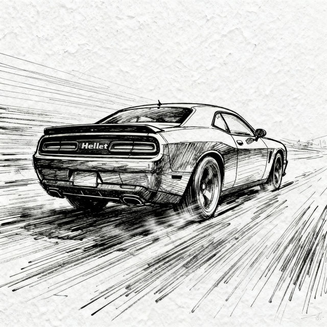Hellcat Sketch Art gallery