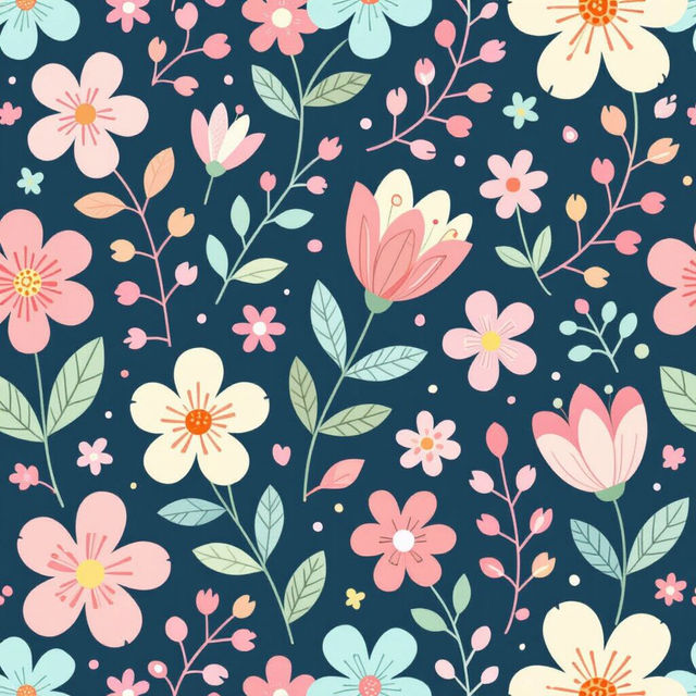 Cute Floral Wallpapers - Made With AI gallery