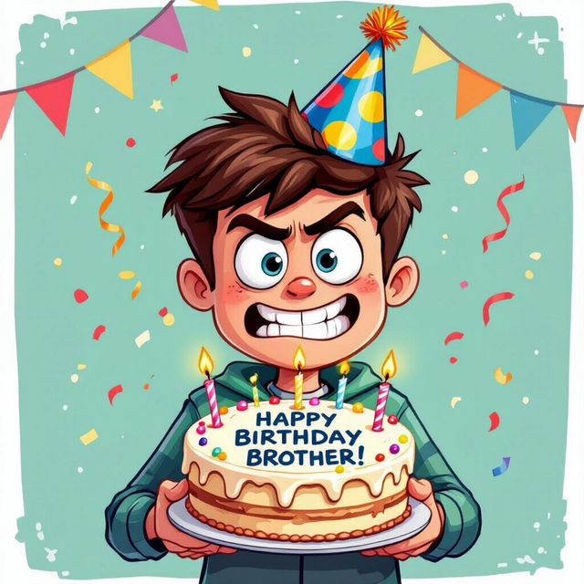 Funny Happy Birthday Brother Images gallery