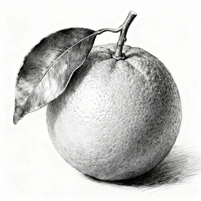 Drawing Of An Orange gallery