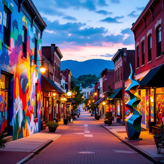 Asheville Art District - AI Generated Art gallery