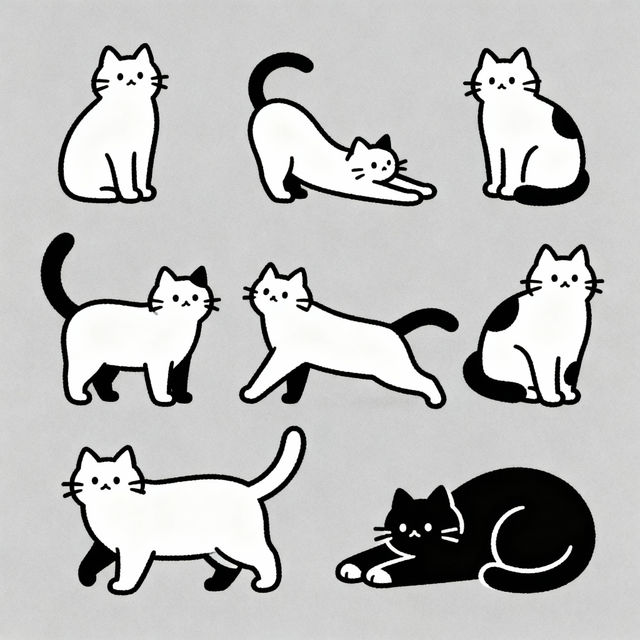 Easy Cat Drawings gallery