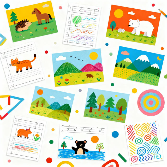 Drawing Worksheets - Made With AI gallery