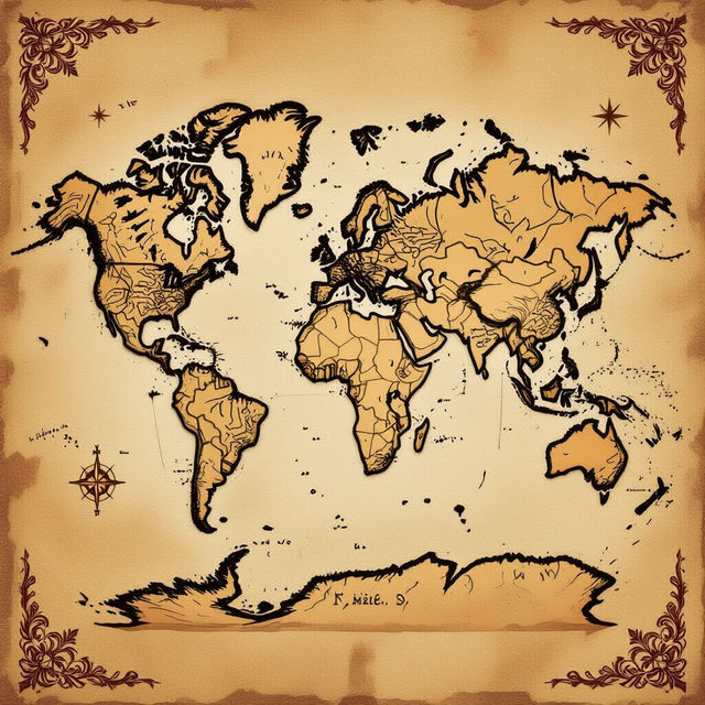 World Map Wall Art gallery