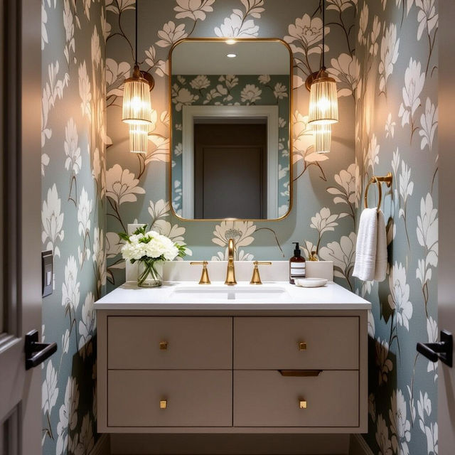 Powder Room Wallpaper Ideas gallery