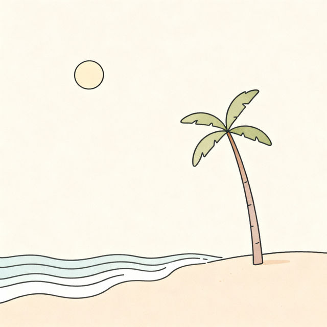 Easy Beach Drawings gallery