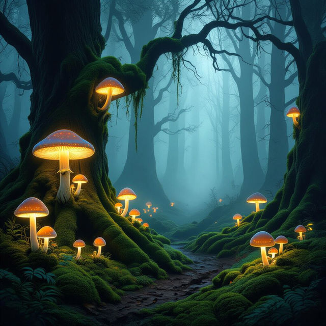 Dark Cottagecore Wallpaper - AI Generated gallery