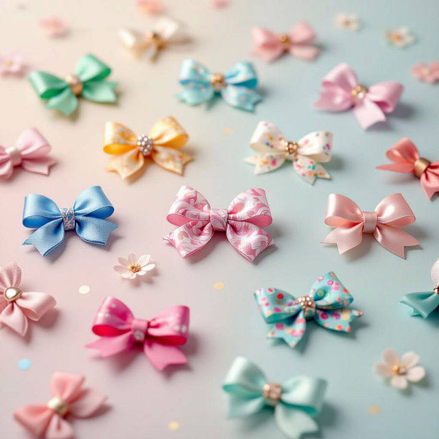 Cute Bows Wallpaper - Made With AI gallery
