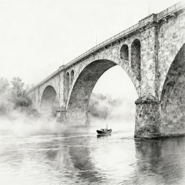 Bridge Sketch Art gallery